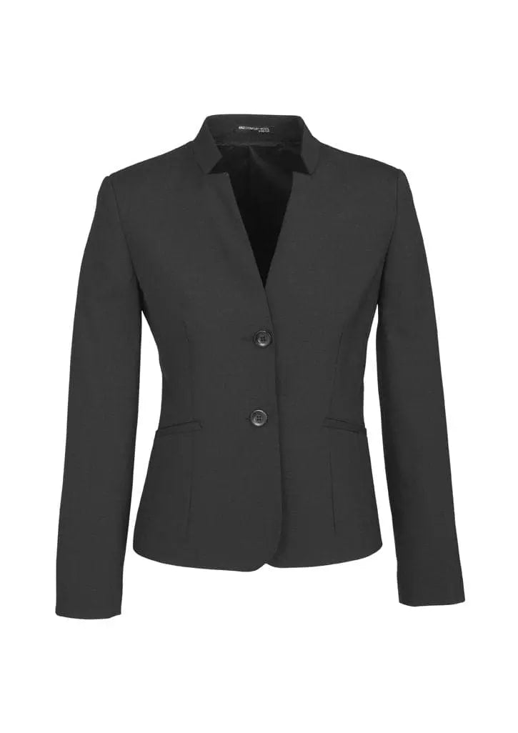 Biz Corporates Women's Short Jacket with Reverse Lapel 64013 Metro Workwear.